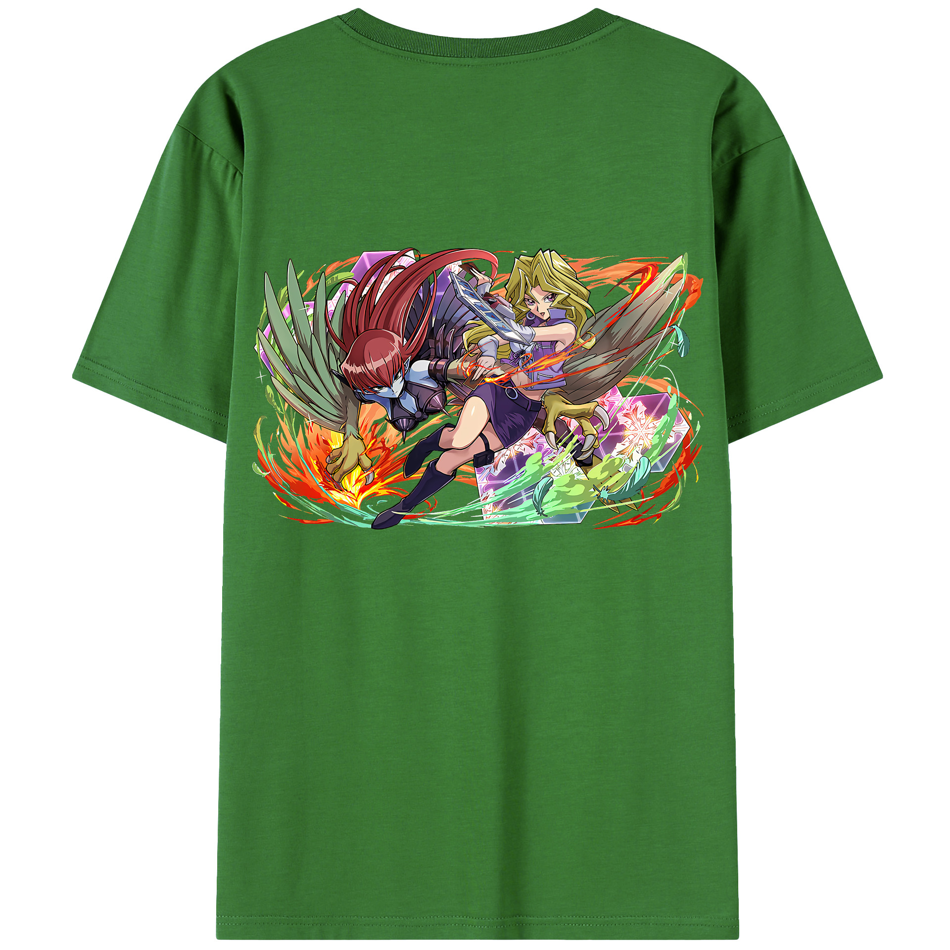 （画像用） 遊☆戯☆王 Yu-Gi-Oh! レディース半袖Tシャツ(バックプリント)
